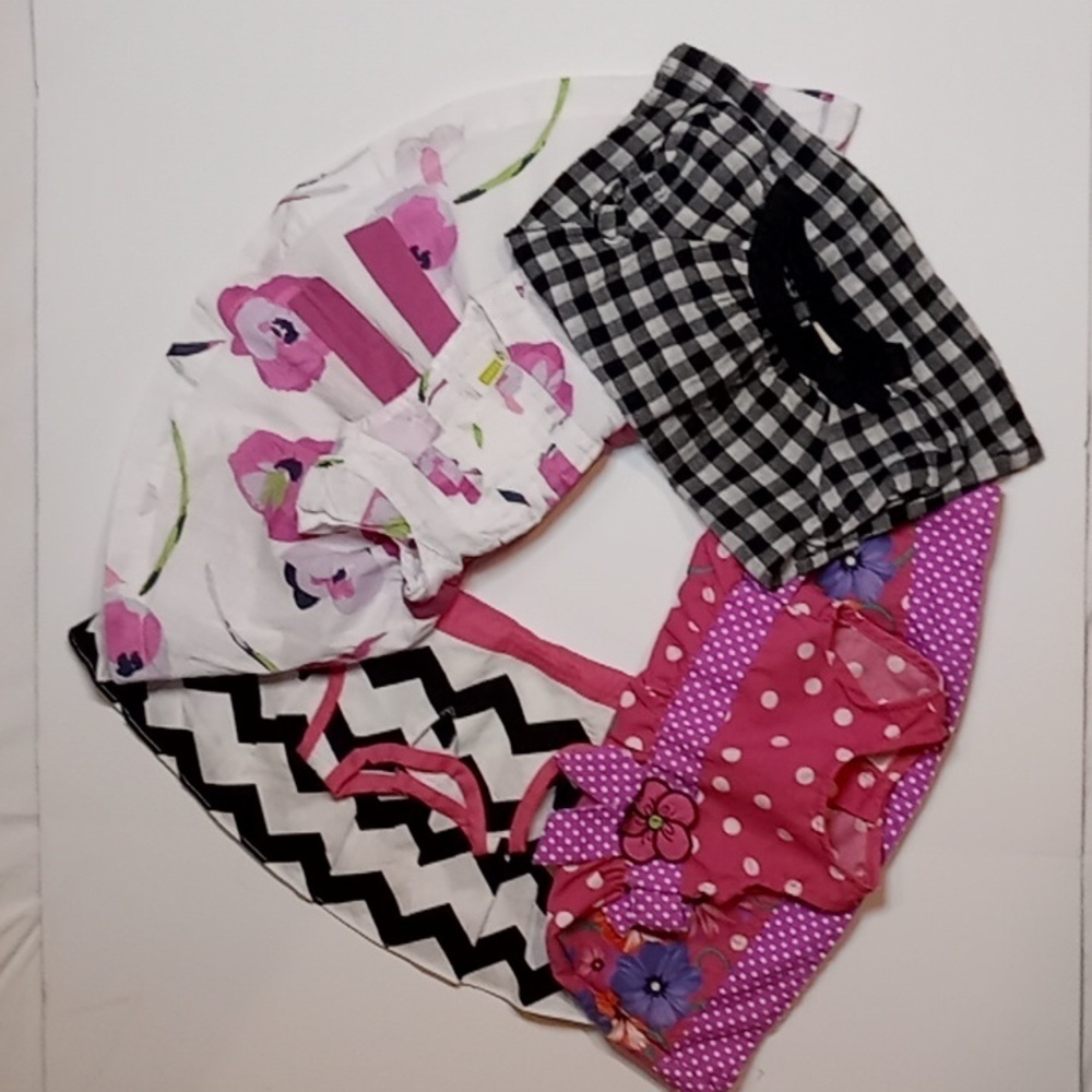 4 Piece Ensemble 3-6 Month Baby Girl Summer Dresses